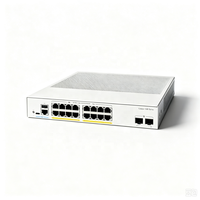 Commutateur Cisco C1300-16T-2G 16 ports Gigabit géré couche 2 avec 2 ports SFP, sans ventilateur, 1U, montable en rack pour petites entreprises
