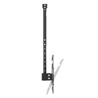 Support mural pour téléviseur en acier laminé à froid avec capacité de 90 kg et inclinaison de 15° pour écrans triples de 3x43" et 2x70"