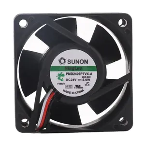 Original SUNON 12V 48V DC24V 5.0W EC AC 6CM 60*60*25MM 6025 onduleur 3 fils ventilateur de refroidissement PMD2406PTVX-A