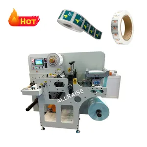 Automatic Roll to Roll Adhesive Label Rotary Paper Die Cutter Die Cutting Slitting Slitter Rewinder Machine