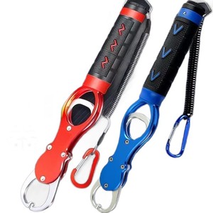 Alicates de pesca portátiles de aleación de aluminio con mosquetón para equipo de pesca - Product Image 1
