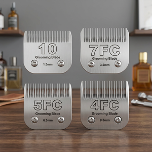 Lames de tondeuse pour animaux de compagnie NOVISON en métal détachable, outils de toilettage en gros - Product Image 3