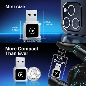 Jmc Xách Tay Mini Không Dây Carplay Android Auto Adapter Điều Khiển Bằng Giọng Nói <span class=keywords><strong>Google</strong></span> Trực Tuyến Bản Đồ Forskoda Golf Volkswagen Xe - Product Image 3