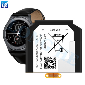 EB-BR720ABE pour Samsung <span class=keywords><strong>Gear</strong></span> <span class=keywords><strong>S2</strong></span> classique SM-<span class=keywords><strong>R720</strong></span> SM-R732 <span class=keywords><strong>R720</strong></span> R732 250mAh batterie de remplacement - Product Image 1
