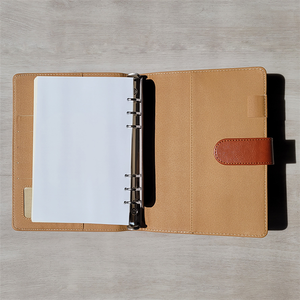 מחברת יומן a5 מנהלים עם עטים החדש עיצוב כיסוי עור pu ידידותי לסביבה חוט נתפר - Product Image 3
