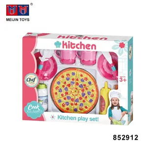 Nhà Chơi Pizza Đồ Chơi Nhà Bếp Đồ Dùng Bộ Nhựa Cho Trẻ Em