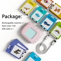Tarjetas Cognitivas Interactivas con Audio para Niños Pequeños, Libro de Audio Educativo Temprano, Tarjetas de Aprendizaje de Idiomas para Niños