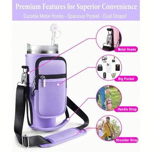 Sac de transport pour bouteille d'eau sportive en néoprène durable, personnalisé, avec sangle réglable - Product Image 2