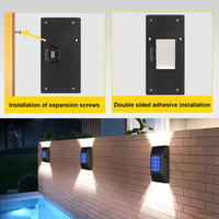TOACH Offre Spéciale extérieur étanche capteur appliques murales capteur solaire jardin lumières sécurité lumières solaires pour cour