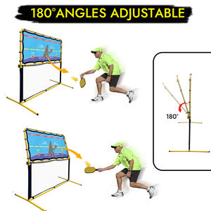 Pickleball Rebounder Ayuda <span class=keywords><strong>de</strong></span> entrenamiento Ángulo ajustable Fácil configuración Almacenamiento Forehands Backhands Dinks Volleys Precisión para Pickleball - Product Image 6