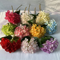 90 pétales de fleurs d'hortensia en soie, fleurs d'hortensia artificielles, tiges de fleurs d'hortensia, arrangements DIY pour la décoration de la maison et du salon