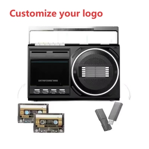 เครื่องบันทึกเสียงแบบพกพาสไตล์เรโทร วิทยุ AM FM SW บลูทูธ USB TF การ์ด ระบบหยุดอัตโนมัติ สำหรับใช้ในบ้าน นอกบ้าน และการเดินทาง ลำโพงสเตอริโอแบบพกพา - Product Image 1