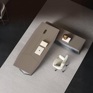 Luxuriöser Hochwertiger Moderner Modularer Holz-Chefschreibtisch Großer Computertisch Kreative CEO-Büromöbel - Product Image 2