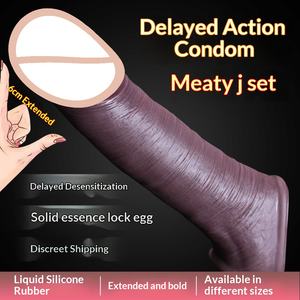 Funda para Pene Extra Grande, Engrosada y Hueca, de Silicona Líquida, Producto Sexual para Hombres - Product Image 4