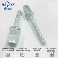 Malaxy A2 - Boulon d'ancrage de plafond en acier inoxydable plaqué zinc transparent, cheville d'ancrage pour béton, fixation de plafond