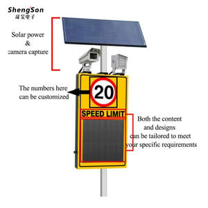 Güneş Enerjili Yüksek Parlaklıklı Su Geçirmez Alüminyum Alaşımlı Yapıya Sahip Dış Mekan Yol Trafik Güvenliği Kontrol LED Trafik İşaretleri - Product Image 4