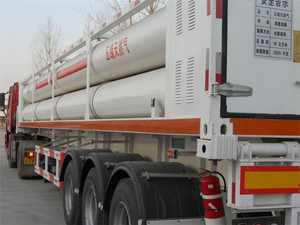 Semi-remorque porte-cylindres GNC 40 pieds pour transport de gaz haute pression – Prix usine - Product Image 2