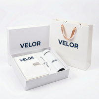 Set de Regalo Corporativo Personalizado, Cuaderno A5 de Cuero PU, Botella Aislada de Acero Inoxidable, Bolígrafo Metálico, Regalos Empresariales Modernos con Impresión UV