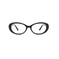 Gafas Ópticas de Acetato Ovaladas para Mujer, Montura con Superficie Pulida, Bisagra de Resorte Reparable, Gafas de Prescripción a la Moda