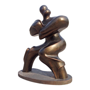 Escultura de Fibra de Vidrio Imitación Bronce, Figura para Montaje en Suelo Exterior, Diseño de Paisaje Urbano Hecho a Mano y Personalizado - Product Image 5