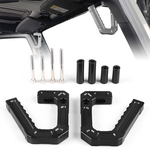 Manijas de Puerta y Ventana Interiores de Aluminio Compatibles con Jeep Wrangler 07-18 JK, Manijas Delanteras para Autos Modificados - Product Image 1