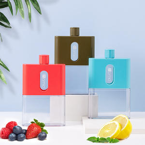 Domo <b>A5</b> Flat <b>Water</b> <b>Bottle</b> 500Ml Reusable Sports Cup Portable Transparent Plastic Outdoor Travel Drink Container - Product Image 4