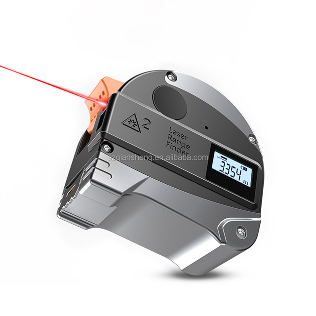 2 in 1 Digital Laser Measure Tape 30M Rangefinder Measuring Tape Laser Distance Meter with LCD Display