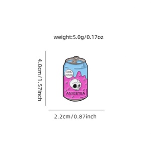 Cartoon Zinc Alloy Enamel Cartoon Brooch Personalized English Letter Cute <b>Badge</b> Clothing Accessories - Product Image 2