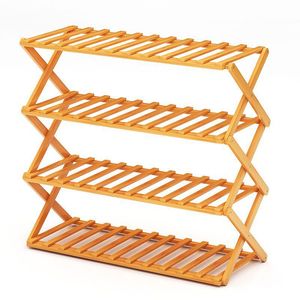 Foldable Bamboo <b>Shoe</b> <b>Rack</b> 5 Tier Entryway Living Room <b>Storage</b> No Assembly Required - Product Image 1
