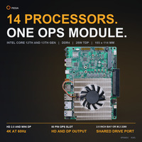Module OPS Intel Core i3 i5 i7 12e 13e génération DDR4 4K 60Hz Mini DP 80 broches Emplacement OPS PC pour affichage numérique 165x114mm
