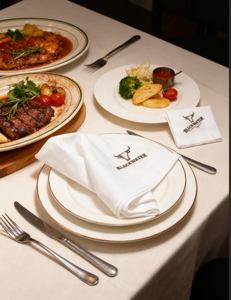 Serviette en papier carrée écologique et biologique, faite à la <span class=keywords><strong>main</strong></span>, avec logo imprimé personnalisé, pour restaurant - Product Image 2