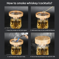 Kit Fumeur à Whisky Très Vendu, Torche à Fumer le Bourbon, Copeaux de Bois, Outil Essentiel pour Bar à Domicile, Outil de Barman pour les Amateurs de Whisky, Cadeau pour Hommes