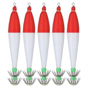 Meilleure qualité 10cm en plastique lumineux calmar crochet 5.6g dur appât costume <span class=keywords><strong>pour</strong></span> jigging leurre <span class=keywords><strong>pour</strong></span> rivière lac ruisseau brème pêche PVC ABS - Product Image 2