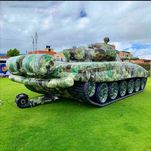 Modèle de char gonflable camouflage en PVC, réplique pour décoration d'événements, affichage publicitaire extérieur, impression personnalisée - Product Image 1
