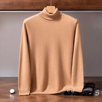Pull en cachemire à col montant pour homme, chaud et respirant, style simple et polyvalent, idéal pour l'automne et l'hiver – Vente en gros OEM/ODM directe usine