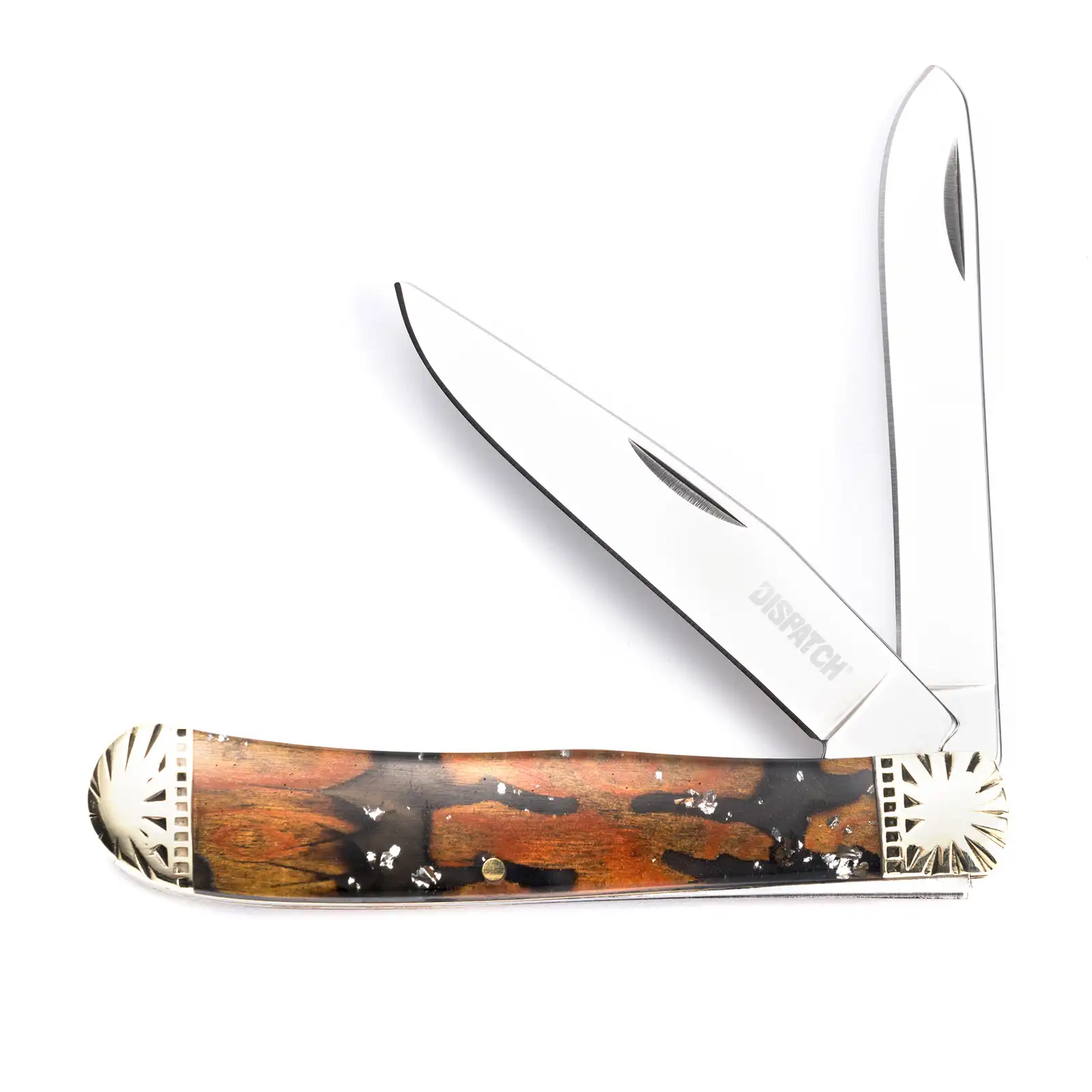 Dispatch-cuchillo de bolsillo de cazador plegable, tradicional, con Clip de 3 pulgadas, punta de cuchilla para exteriores, caza, Camping