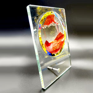 Tendance Crystal Sand Medal Shiny Glass Award pour les <span class=keywords><strong>concours</strong></span> créatifs L'innovation honore les réalisations artistiques - Product Image 2