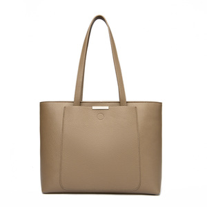 Wholesale High Quality Large Capacity Woman Shoulder <b>Bag</b> Fashionable Women Handbag Plain PU Leather Ladies Shopping Tote <b>Bag</b> - Product Image 1