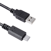 Kabel Data pengisi daya jaket PVC 2.0 M kabel USB 0.3 pria ke Tipe C untuk kamera Digital MP3 MP4