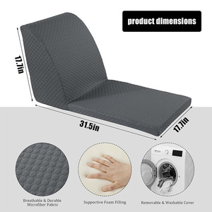 Custom Home Furnishings Japanese Style Seat Cushion Soft Slow <b>Rebound</b> Cotton Square Sofa Chair Cushion For Single Sofa - Product Image 2