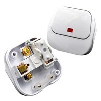 Interrupteur de connexion enfichable réutilisable avec fusible 13A 250V, adaptateur électrique britannique détachable