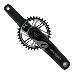 Juego de <span class=keywords><strong>bielas</strong></span> de fibra de <span class=keywords><strong>carbono</strong></span> WheelTop 34/36/38/42T juego de manivela de velocidad única de montaje directo para bicicleta de carreras <span class=keywords><strong>MTB</strong></span> y bicicleta de carretera - Product Image 3