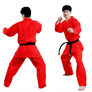 ราคาขายส่ง คุณภาพสูง ชุดยูนิฟอร์มเทควันโด ITF Samurai Dobok สำหรับการแข่งขันระดับมืออาชีพ ผลิตจากวัสดุ P/C แบบริบบ์ ทนทาน - Product Image 1