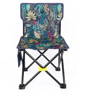 Único assento resto Folding Chair Outdoor Travel Picnic Praia Caminhadas Pesca Foldable Beach Field Cadeiras com um saco de transporte