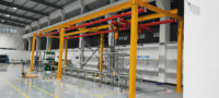 Grue monorail à économie d'espace pour atelier, 200 kg, 300 kg, autoportante, à poutre simple, système de grue aérienne Kbk, simple, aérienne
