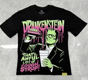 สามารถสแกนได้ว่าเสื้อยืดไอน้ำเยอะมากเสื้อผ้าผู้ชายเสื้อโอเวอร์ไซส์พิมพ์ลายผ้าฝ้าย100% คุณภาพเยี่ยมสำหรับผู้ชาย - Product Image 1