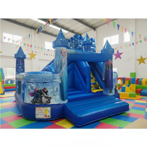 <span class=keywords><strong>Castillo</strong></span> Inflable Princesa Azul <span class=keywords><strong>Frozen</strong></span>, Brincolín Inflable para Niños, <span class=keywords><strong>Castillo</strong></span> Inflable con Tobogán - Product Image 1