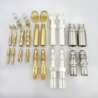 Connecteur audio banane plaqué or 4 mm, borne à souder, fiche jack, contact en laiton et cuivre, câblage PCB, aviation, dispositif médical