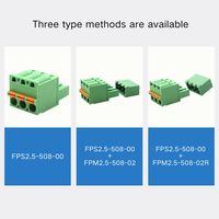 Connecteur de bornier PCB enfichable sans vis AOSI 2EDGKD-5.08mm, pas de broche, droit ou coudé, ensemble mâle et femelle