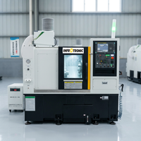 Tour CNC miniature automatique M15 avec commande FANUC 3 axes, léger, pour le tournage de métaux, haute précision, alimentation par barre